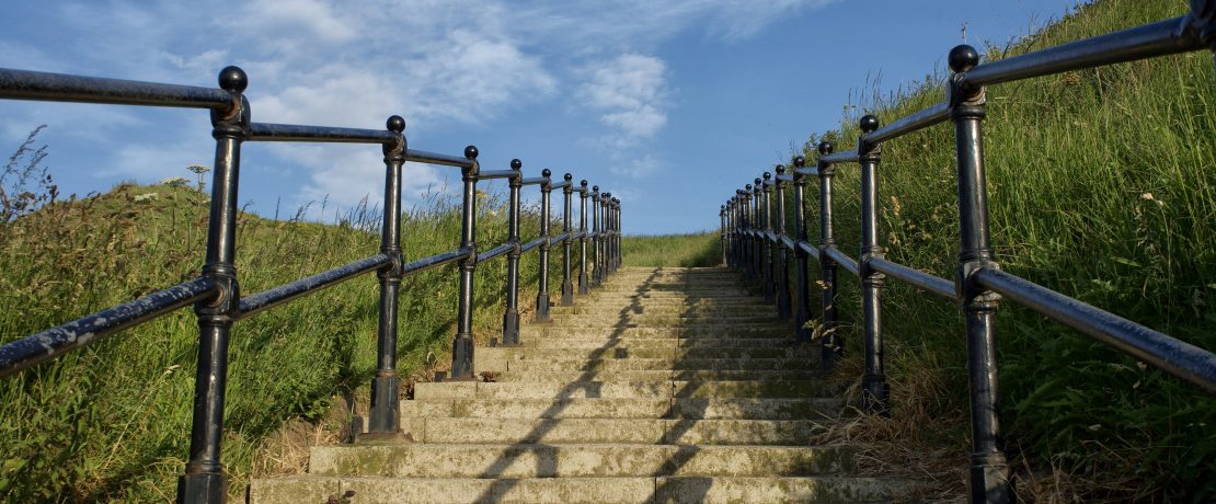 A warm Summer's evening walk along Saltburn's seafront