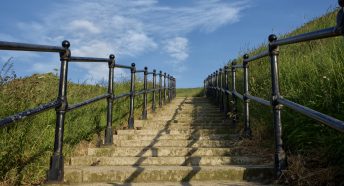 A warm Summer's evening walk along Saltburn's seafront