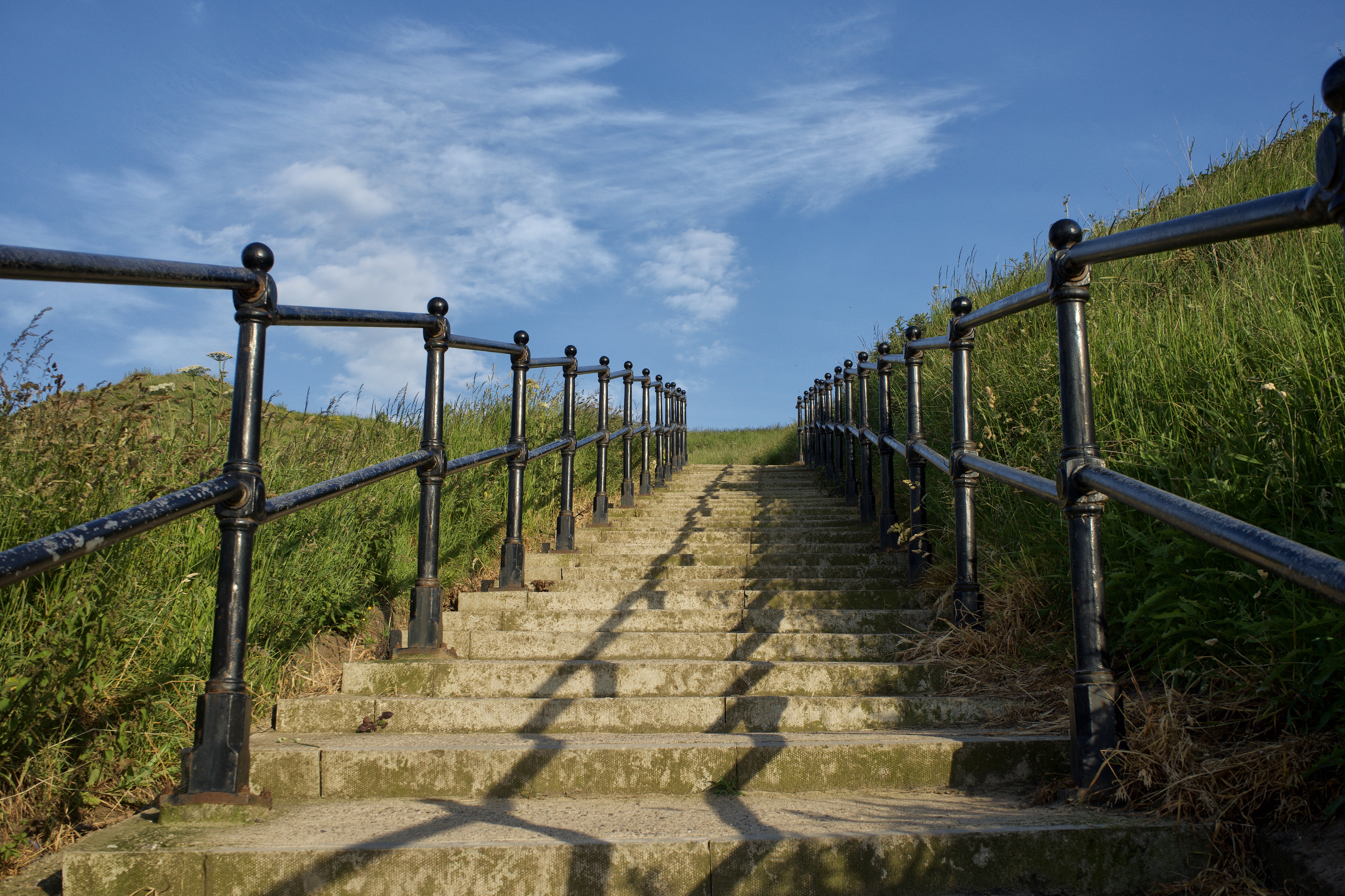 A warm Summer's evening walk along Saltburn's seafront
